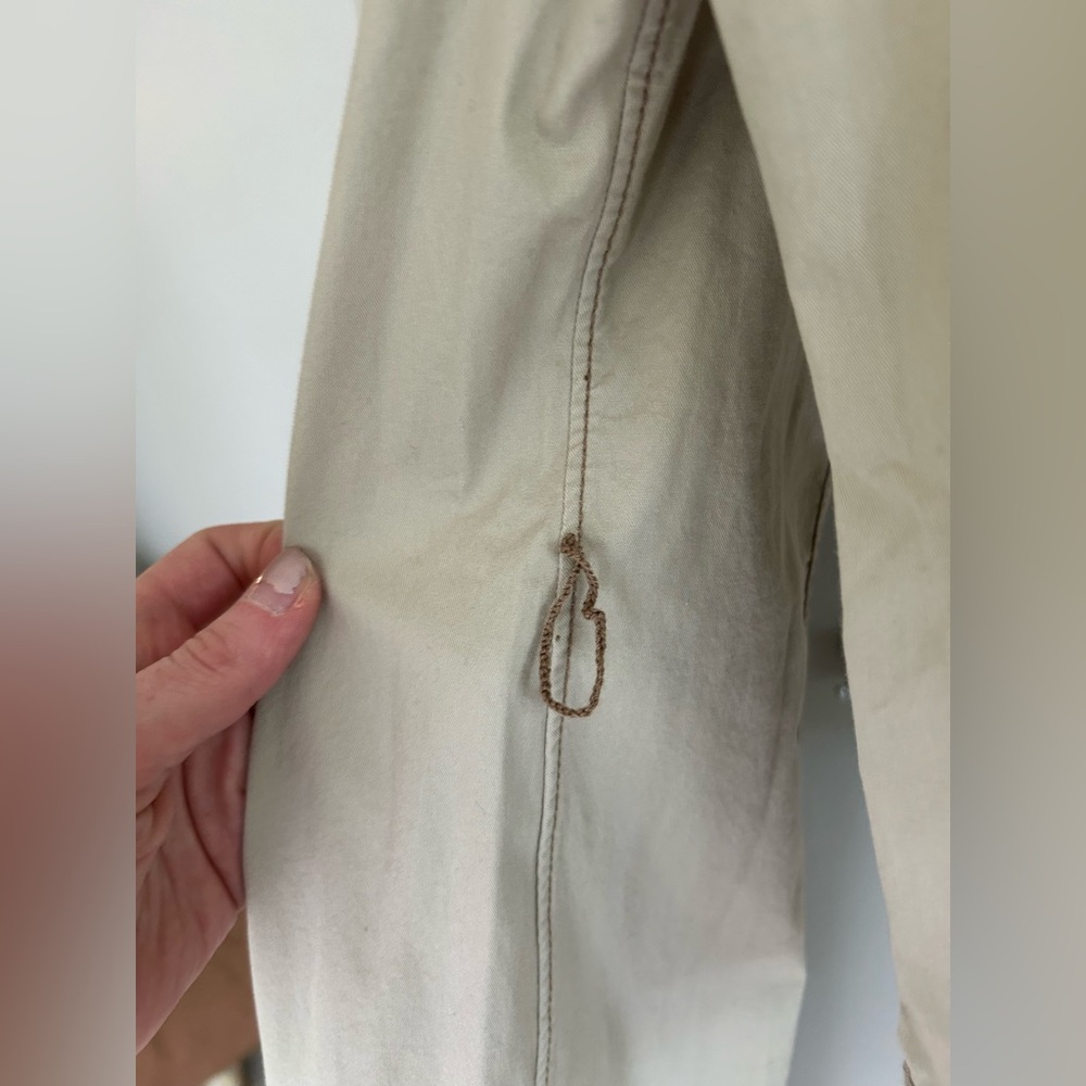 NWOT BODEN Khaki Button Down Cotton Twill Shirt Dress Safari French Utility Sz 6 - Picture 10 of 16